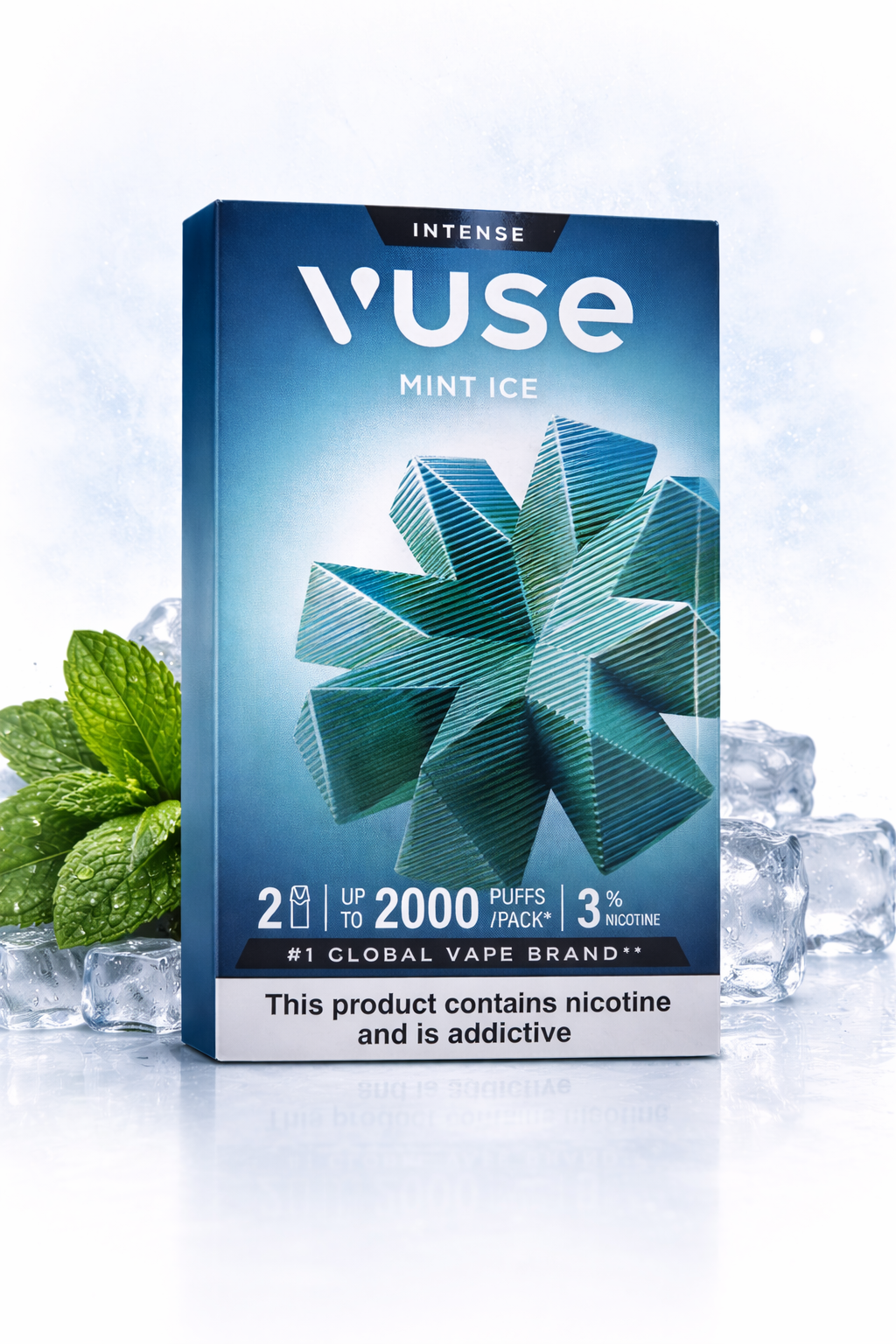 file_000000004e1c71f897dcd33cabbf5b546069015575361212838.png VUSE POD MINT ICE (2 PODS) 2000puffs - Image 1
