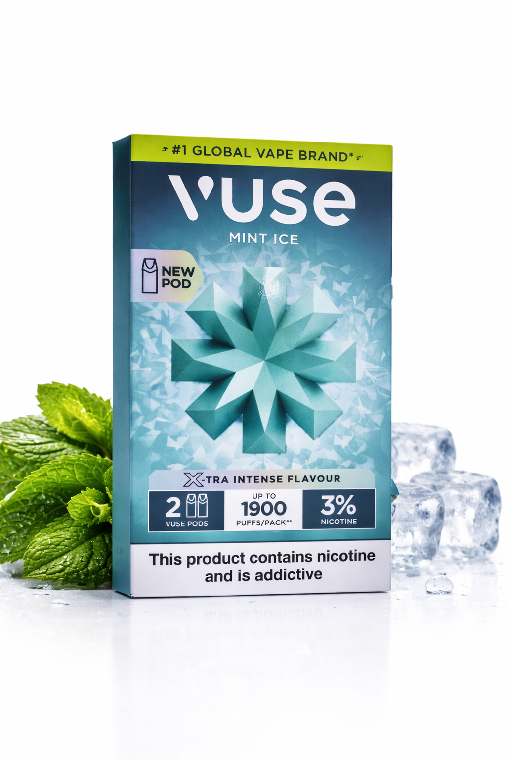 file_000000007cac71f89ba702147a89d0fb2440260855690039501.png VUSE POD MINT ICE (2 PODS) 1900puffs - Image 1