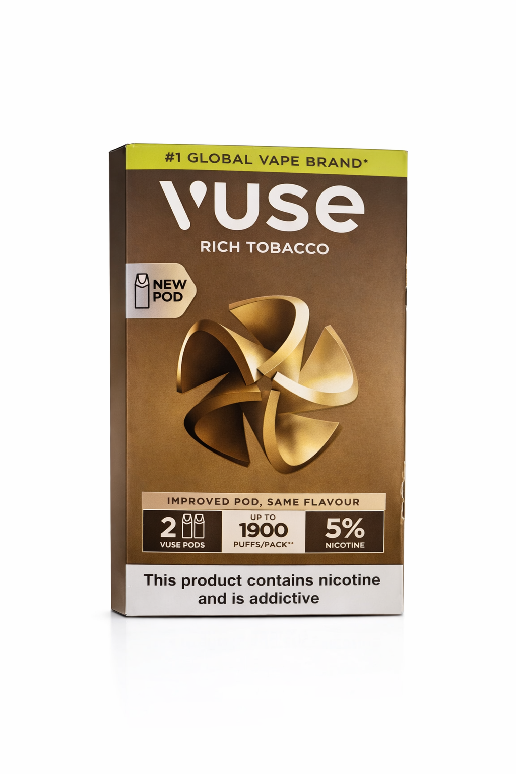 file_00000000e43c7230991e05da18d9b2e46593114620412900947.png VUSE POD RICH TOBACCO (2 PODS) 1900puffs - Image 1