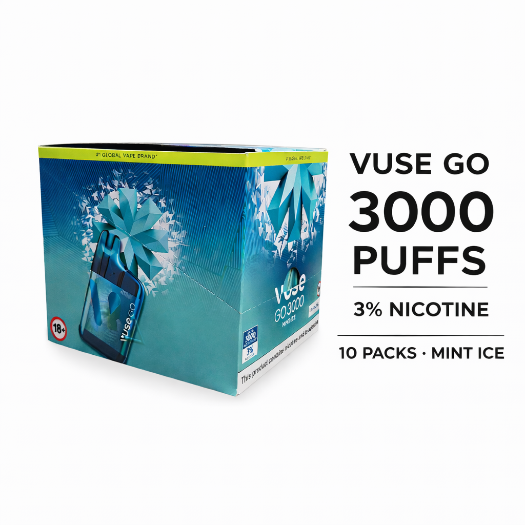 file_00000000ba9471fd9f317359d473811b6874083363599860974.png VUSE GO 3000 3% MINT ICE X10 - Image 1